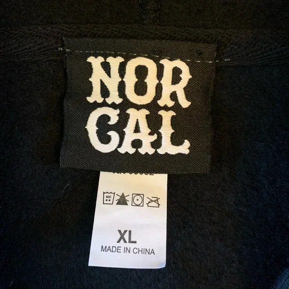 San Francisco Giants NOR CAL Hoodie Mens XL Black Sweatshirt Dugout Store NWT - Picture 6 of 12